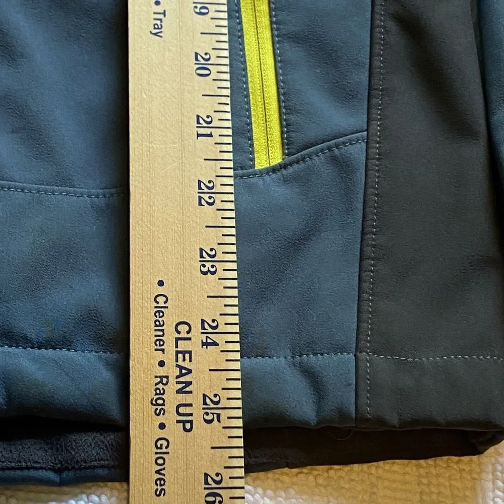 North Face Coat Jacket Men's‎ Sz S Thick Fuzzy Lining Gray And Blue Nice J